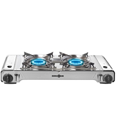 BRUNNER Devil, Dobbelt Gasblus med Grillplade